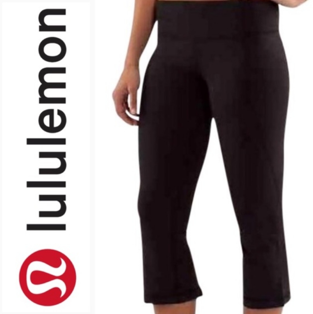 Lululemon Cotton Cropped Flare Leggings